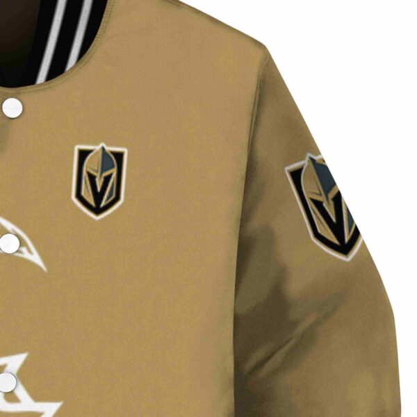vegas golden knights tribal art tan white black jacket premium grade jacketwow
