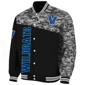 villanova wildcats camo patchwork black jacket best selling jacketwow