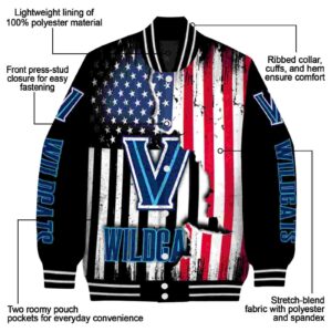 villanova wildcats patriotic theme black jacket new arrival jacketwow