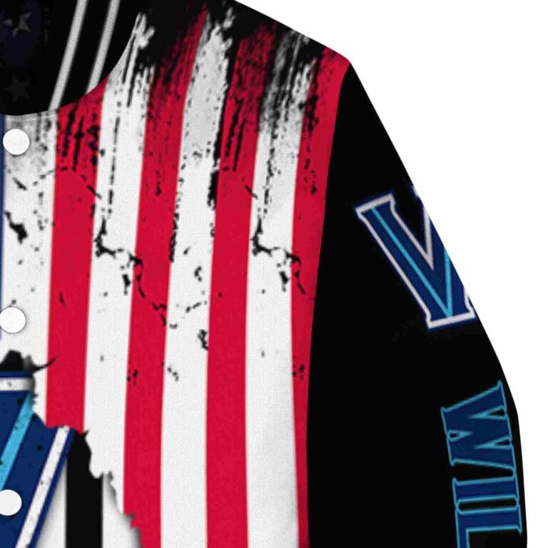 villanova wildcats patriotic theme black jacket premium grade jacketwow