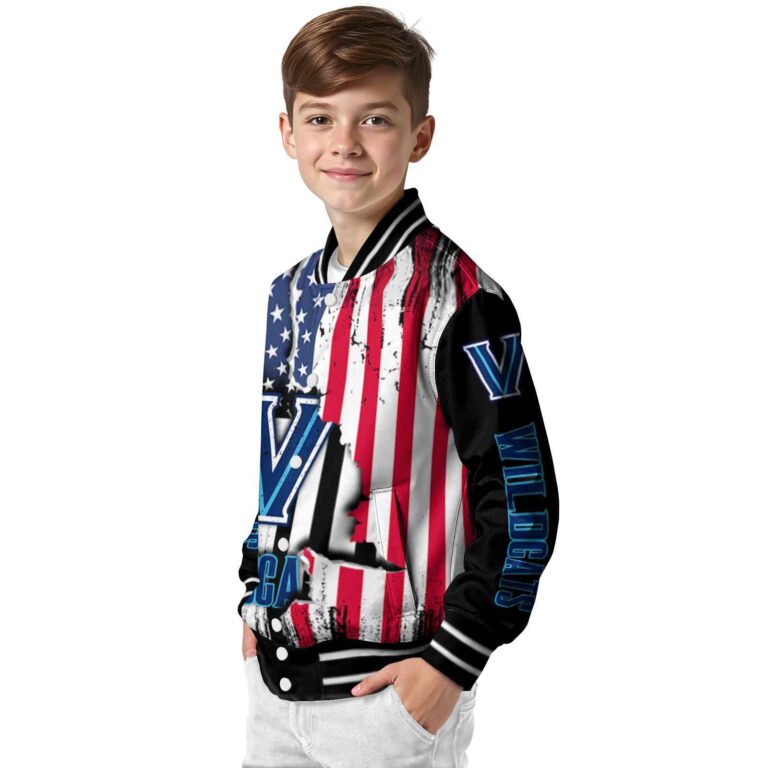 villanova wildcats patriotic theme black jacket trendy jacketwow