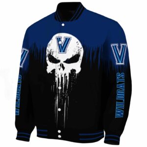 villanova wildcats punisher skull navy black white jacket best selling jacketwow