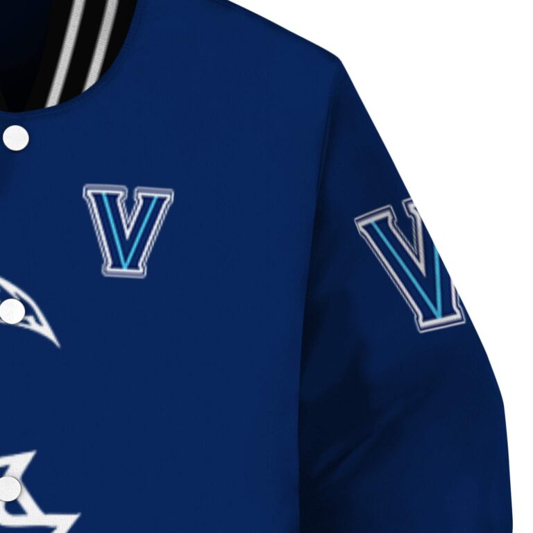 villanova wildcats tribal art navy white black jacket premium grade jacketwow