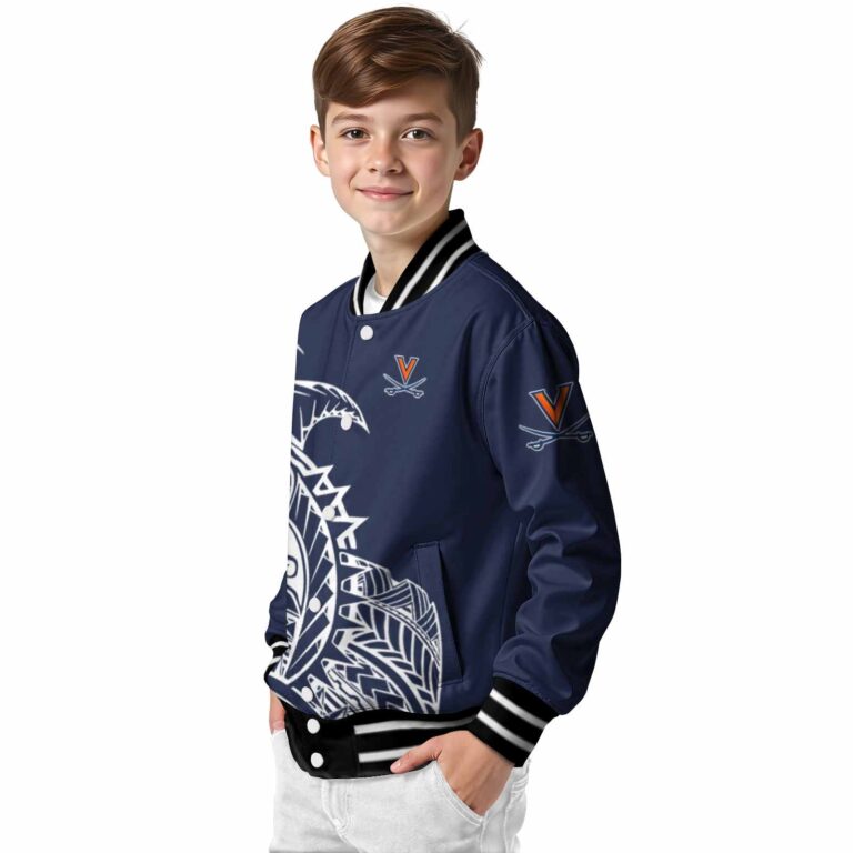 virginia cavaliers tribal art blue white black jacket trendy jacketwow