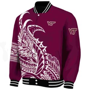 virginia tech hokies tribal art maroon white black jacket best selling jacketwow