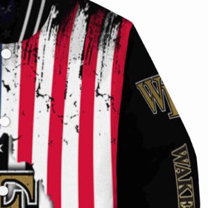 wake forest demon deacons patriotic theme black jacket premium grade jacketwow