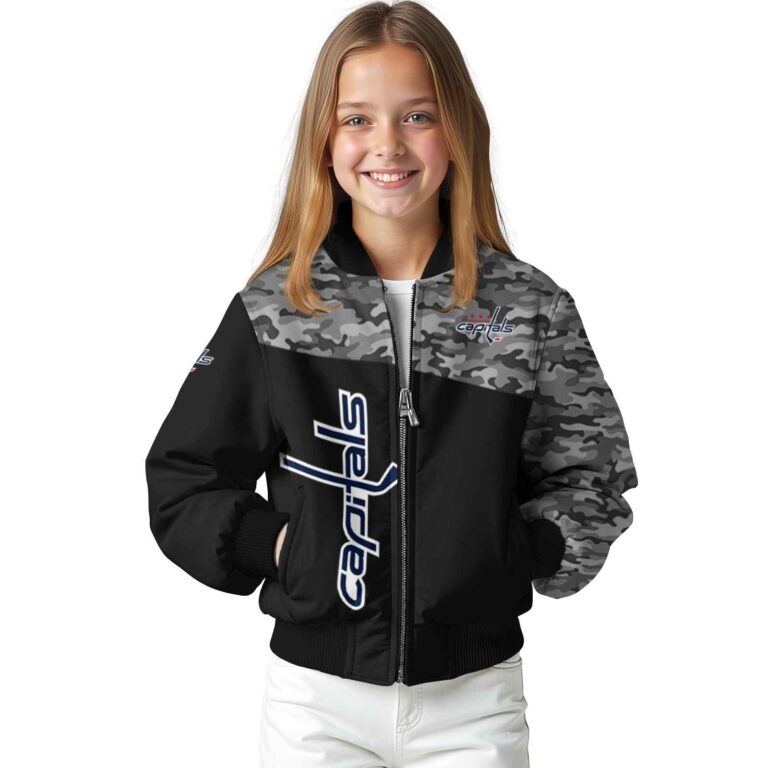 washington capitals camo patchwork black jacket top rated jacketwow