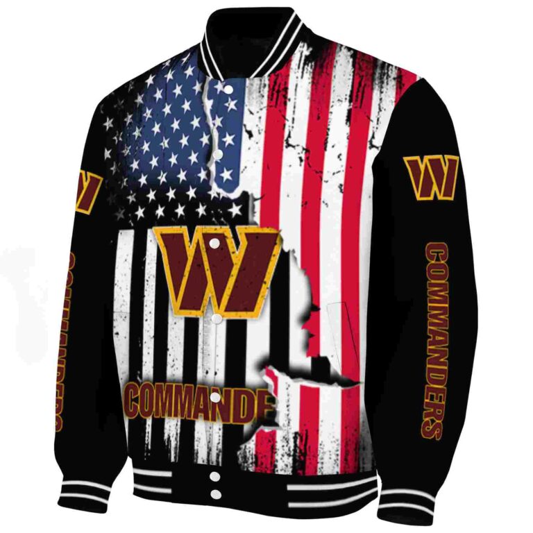 washington commanders patriotic theme black jacket best selling jacketwow