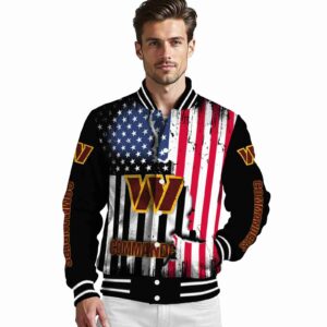 washington commanders patriotic theme black jacket high quality jacketwow