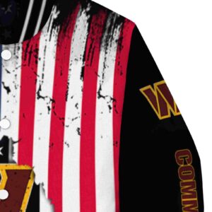 washington commanders patriotic theme black jacket premium grade jacketwow
