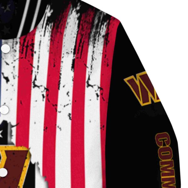 washington commanders patriotic theme black jacket premium grade jacketwow