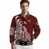washington commanders tribal art burgundy white black jacket high quality jacketwow