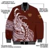 washington commanders tribal art burgundy white black jacket new arrival jacketwow