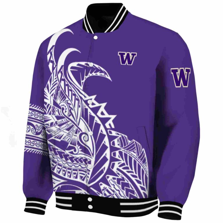 washington huskies tribal art purple white black jacket best selling jacketwow