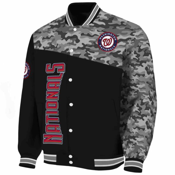 washington nationals camo patchwork black jacket best selling jacketwow