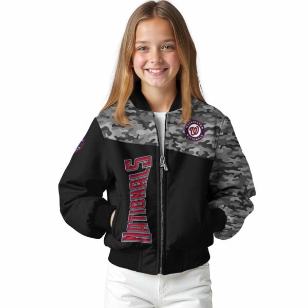 washington nationals camo patchwork black jacket top rated jacketwow