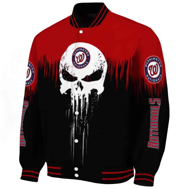 washington nationals punisher skull red black white jacket best selling jacketwow