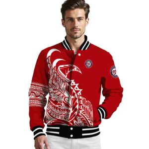 washington nationals tribal art red white black jacket high quality jacketwow