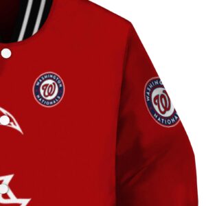 washington nationals tribal art red white black jacket premium grade jacketwow