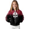 washington state cougars punisher skull crimson black white jacket top rated jacketwow