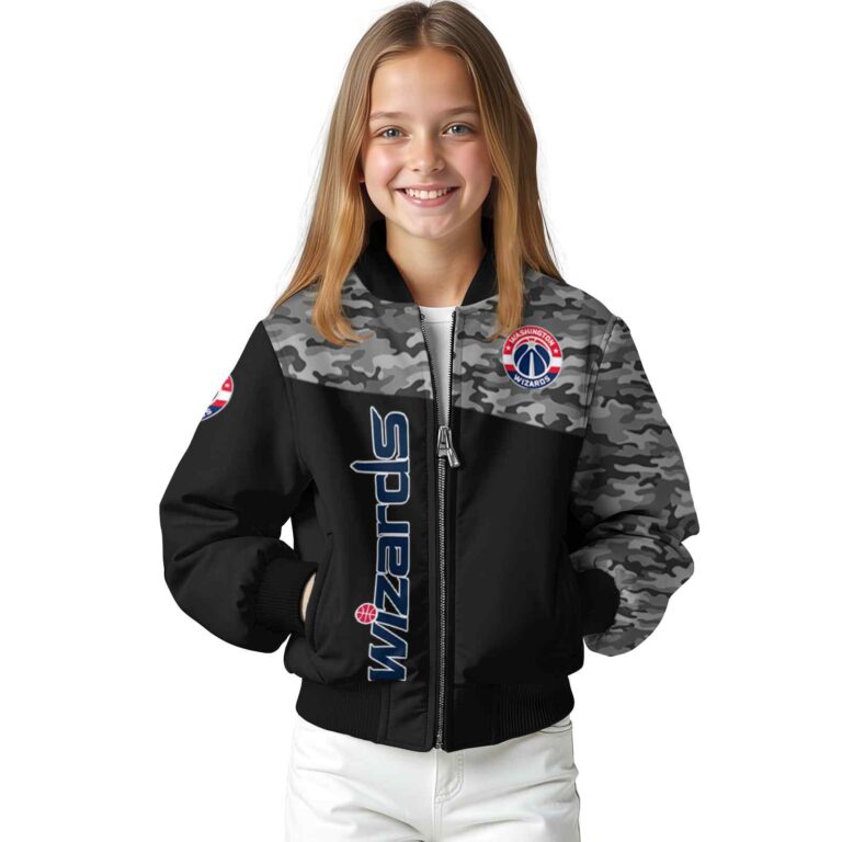 washington wizards camo patchwork black jacket top rated jacketwow