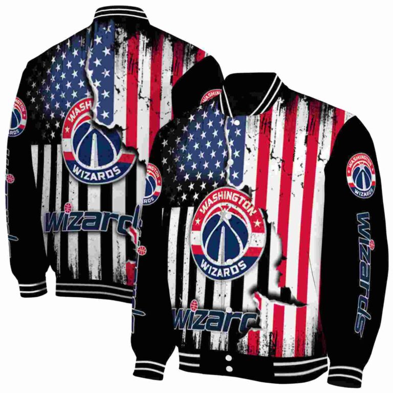 washington wizards patriotic theme black jacket fashion forward jacketwow