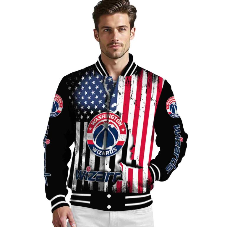 washington wizards patriotic theme black jacket high quality jacketwow