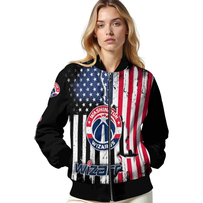 washington wizards patriotic theme black jacket latest model jacketwow