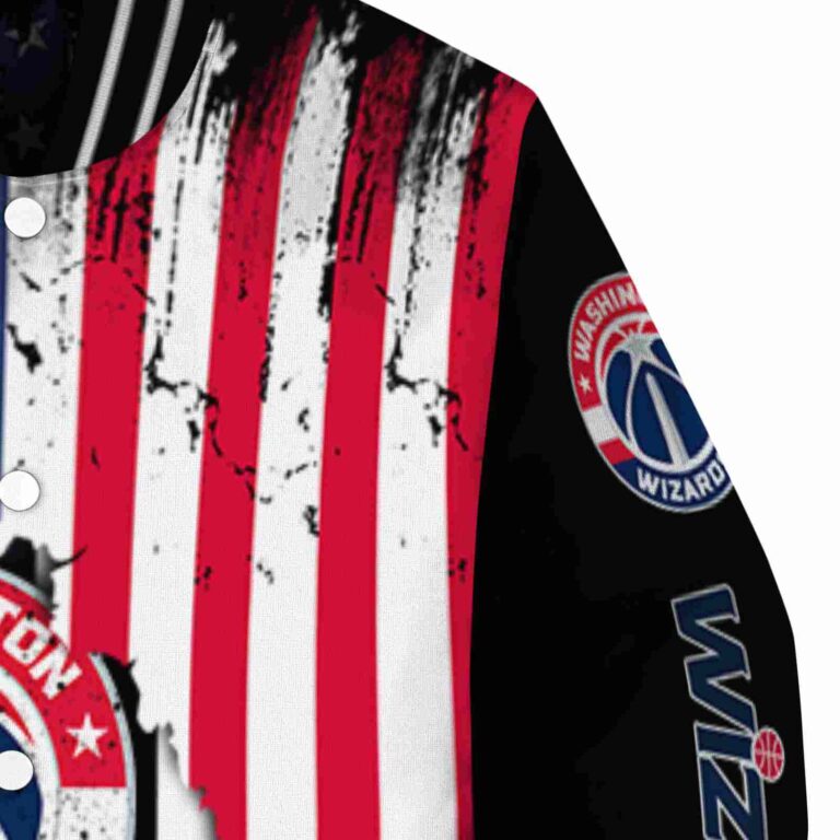 washington wizards patriotic theme black jacket premium grade jacketwow