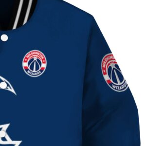 washington wizards tribal art blue white black jacket premium grade jacketwow