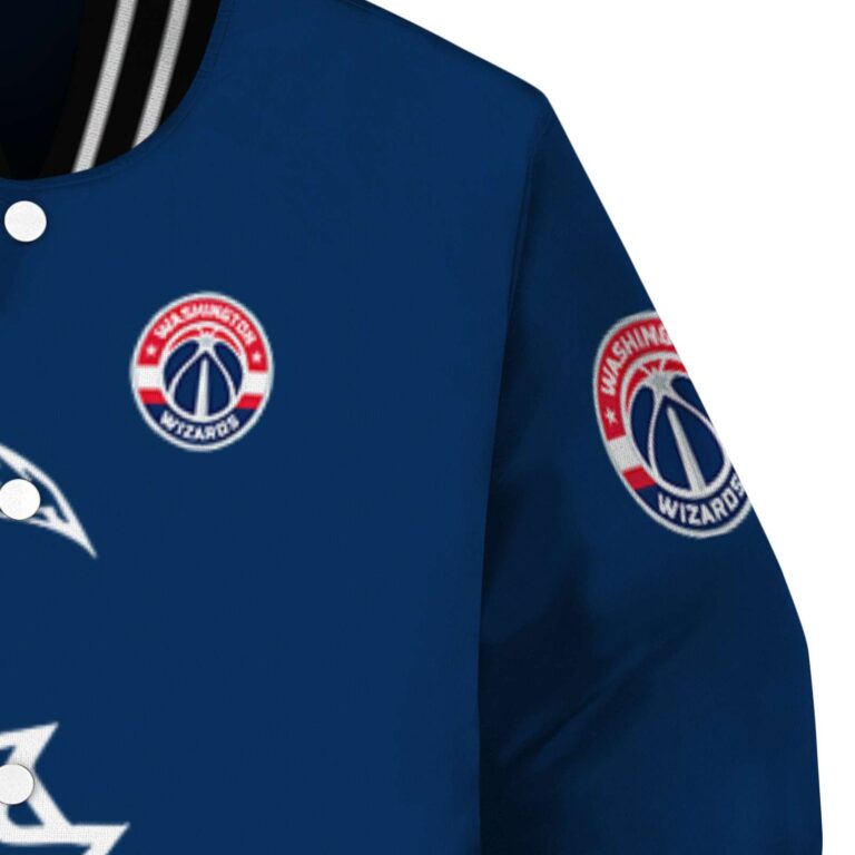 washington wizards tribal art blue white black jacket premium grade jacketwow