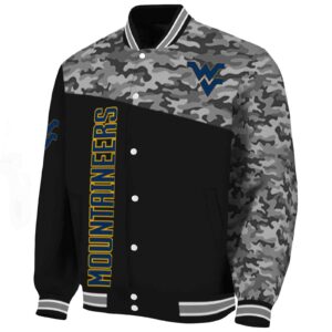 west virginia mountaineers camo patchwork black jacket best selling jacketwow