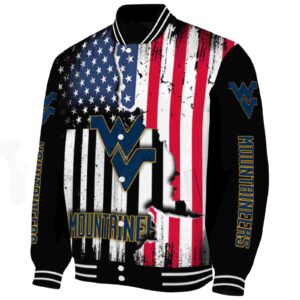 west virginia mountaineers patriotic theme black jacket best selling jacketwow