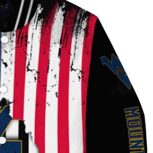 west virginia mountaineers patriotic theme black jacket premium grade jacketwow