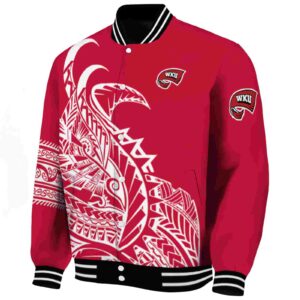 western kentucky hilltoppers tribal art red white black jacket best selling jacketwow