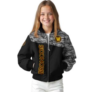 western michigan broncos camo patchwork black jacket top rated jacketwow