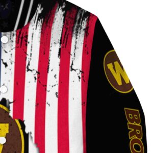 western michigan broncos patriotic theme black jacket premium grade jacketwow