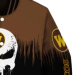 western michigan broncos punisher skull brown black white jacket best selling jacketwow