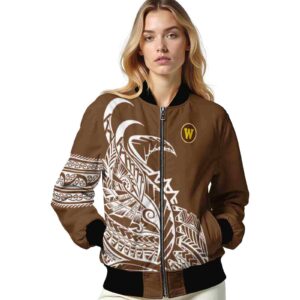 western michigan broncos tribal art brown white black jacket latest model jacketwow