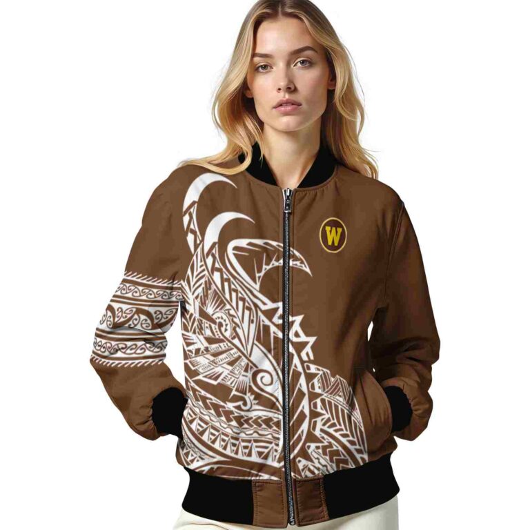 western michigan broncos tribal art brown white black jacket latest model jacketwow