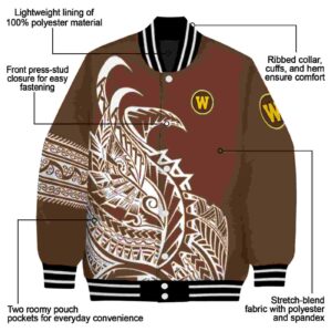western michigan broncos tribal art brown white black jacket new arrival jacketwow