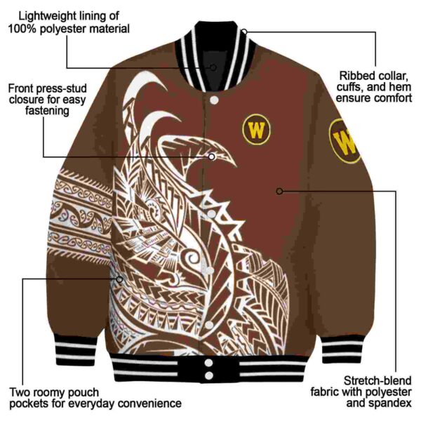 western michigan broncos tribal art brown white black jacket new arrival jacketwow