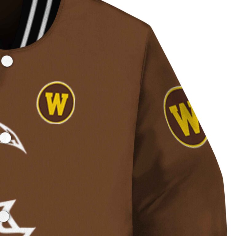 western michigan broncos tribal art brown white black jacket premium grade jacketwow