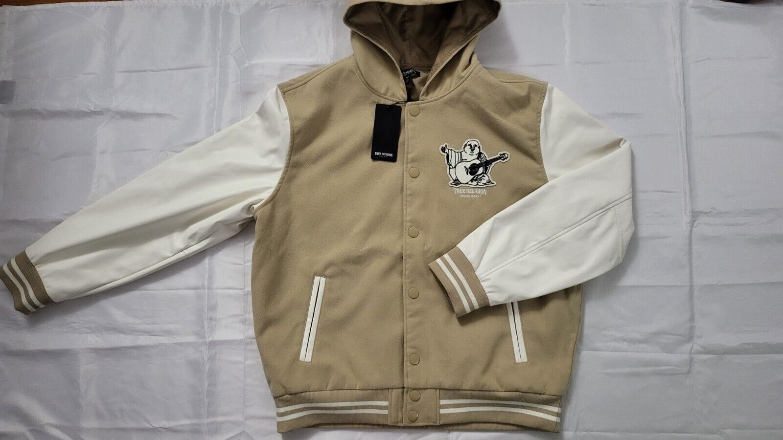 what material is a varisty jacket 1 Satin