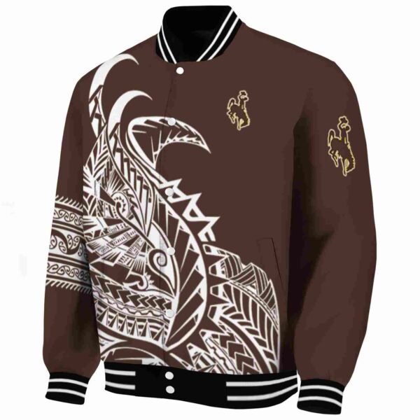 wyoming cowboys tribal art brown white black jacket best selling jacketwow