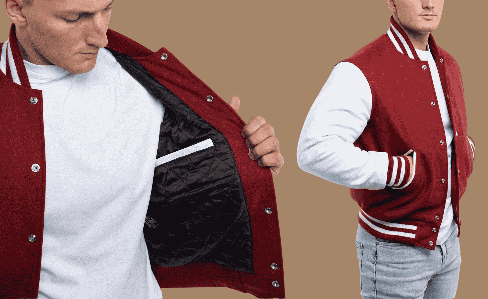 how to design a letterman jacket 2 Pockets
