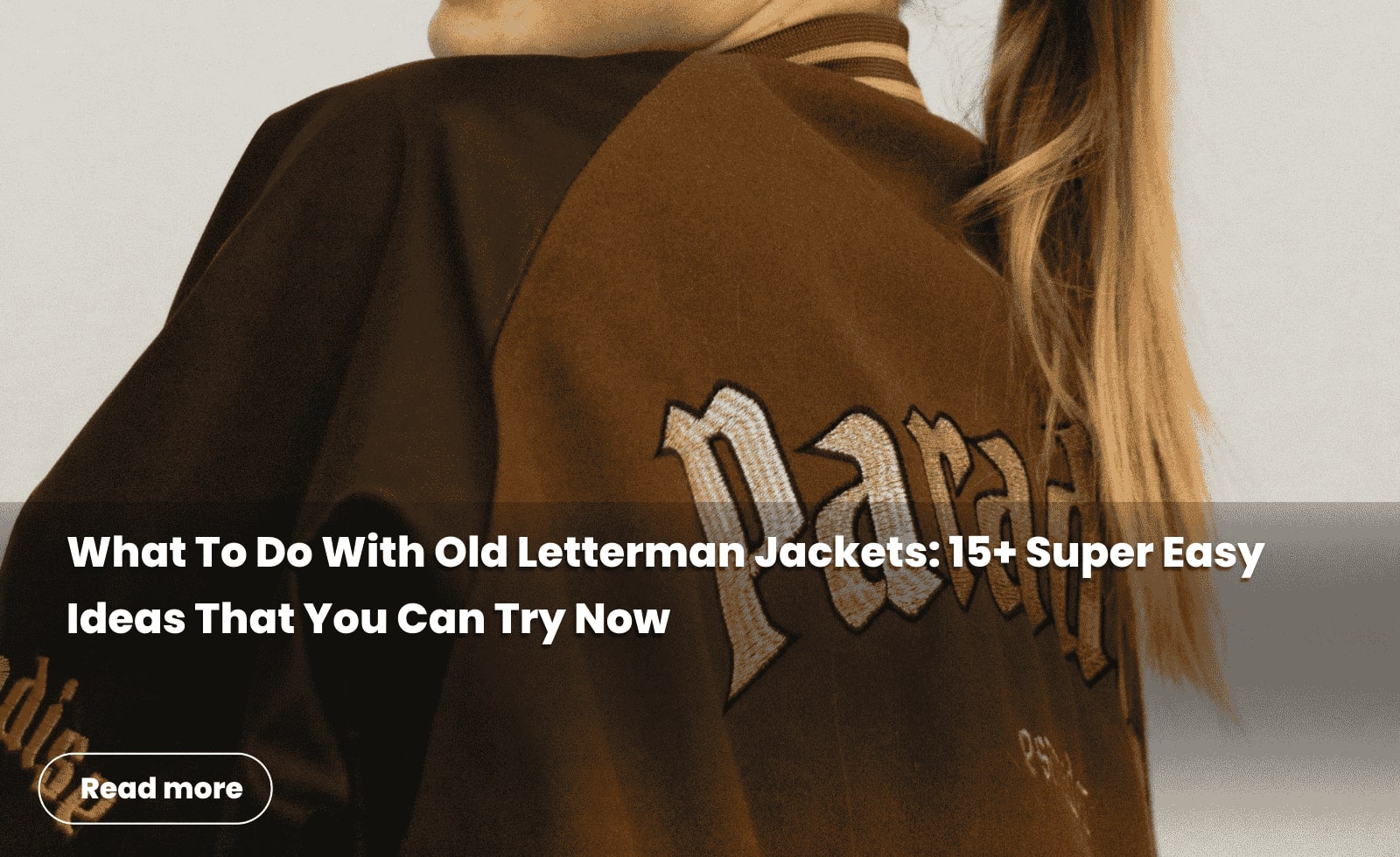 what to do with old letterman jackets