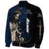 akron zips hands in prayer blue black jacket best selling