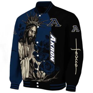 akron zips hands in prayer blue black jacket best selling
