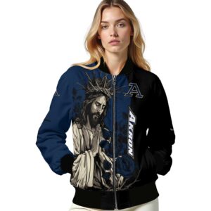 akron zips hands in prayer blue black jacket latest model
